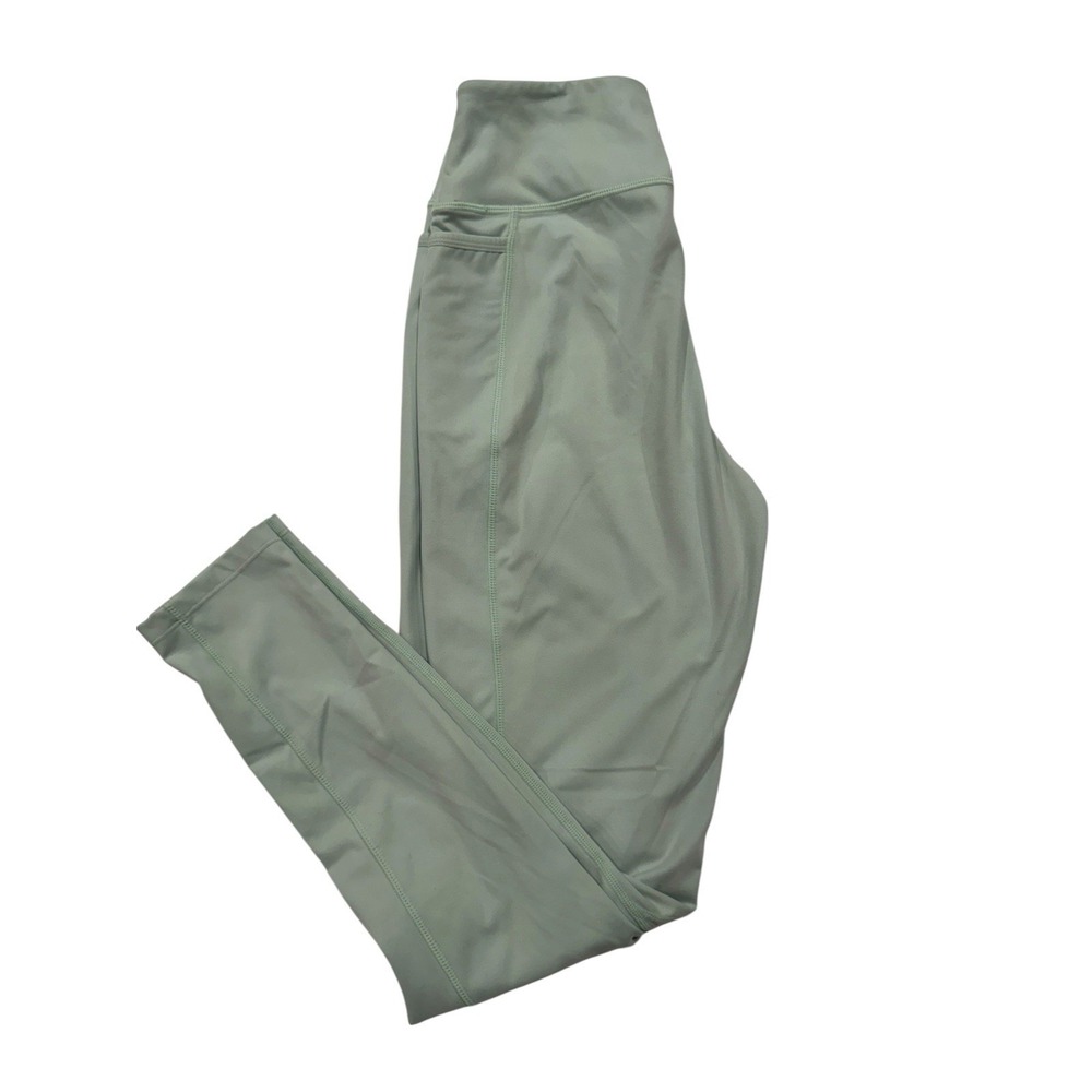 Gymshark‎ Womens Sage Green High Waisted Pockets Training Leggings Size Medium